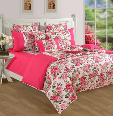 

Swayam Queen Cotton Duvet Cover(Pink)