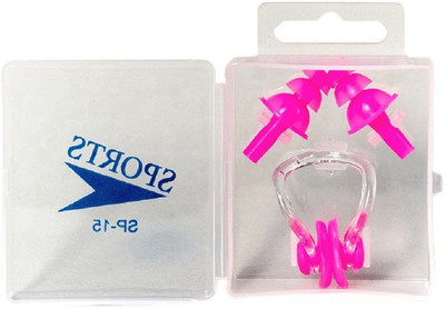 

Vinto Pink Soft Silicone Swimming Ear Plug & Nose Clip(Pink)