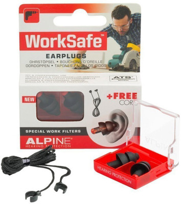 

Alpine 360 Degree WorkSafe Ear Plug(Black, Red)