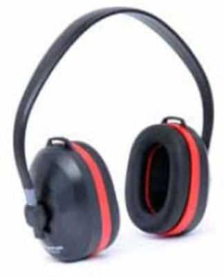 

Frontier Overhead Red Ear Muff(Pack of 1), Black;red