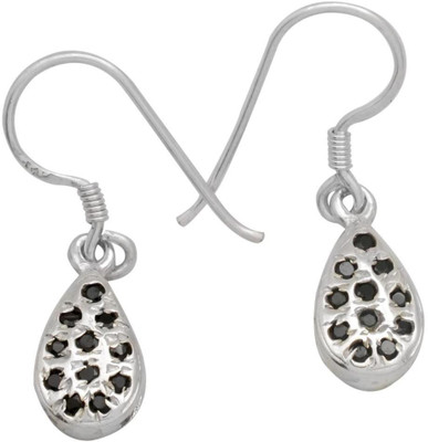

YugshaJewels Forever YJE-1596 Sapphire Sterling Silver Dangle Earring