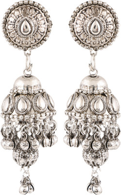 Shining Jewel Vintage, Antique Gypsy Brass Jhumki Earring