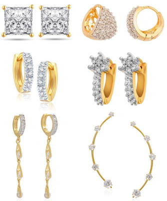 

Jewels Gold Cubic Zirconia Alloy Earring Set