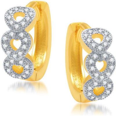 Sukkhi Incredible Micro Pave Cubic Zirconia Alloy Hoop Earring
