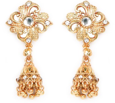 Johareez Beautiful Cubic Zirconia Brass Jhumki Earring