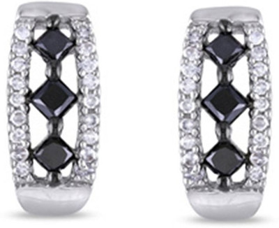 

Anopchand Tilokchand Jewellers Black stone special Cubic Zirconia Silver Stud Earring