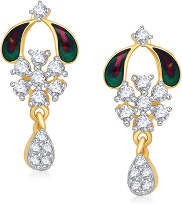 

Meenaz Colourful Meenakari Cubic Zirconia Alloy Drop Earring