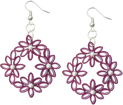

Designer's Collection Festive Collection Purple Earrings Paper Dangle Earring