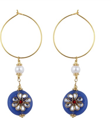 Pearlz Ocean Persuade Beads, Pearl Alloy Hoop Earring