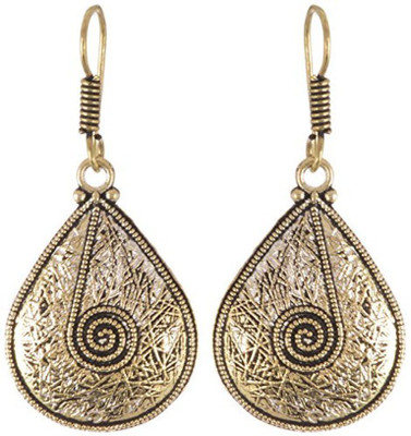 

Subharpit Tantalizing Dashing Charm Golden Alloy Dangle Earring