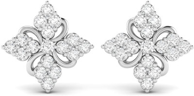 

Parshva Diam Floral Shape 0.98 Ct. Designer Earring For Women Cubic Zirconia Silver Stud Earring