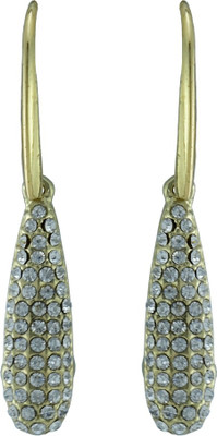 HIGH TRENDZ Golden Drop Alloy Stud Earring