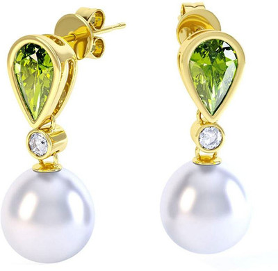 

Kataria Jewellers Colour Spark Diamond Silver Drop Earring