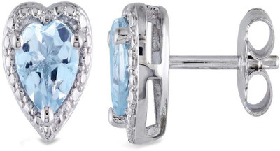 

Kataria Jewellers Hearts Silver Stud Earring