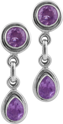 

Zivah Trendy Amethyst Sterling Silver Drop Earring