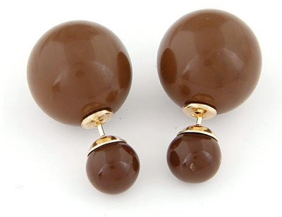 46% OFF on Crunchy Fashion Coffee Alloy Stud Earring