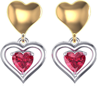 Suvarnadeep Rose Zircon Sterling Silver Drops & Danglers