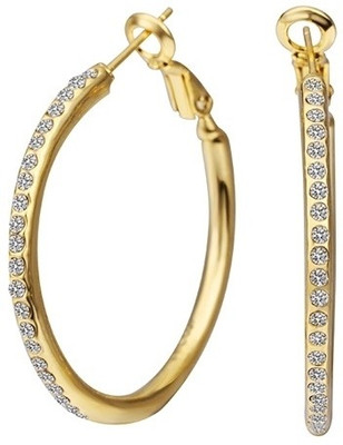 

Aaishwarya Crystal Alloy Hoop Earring