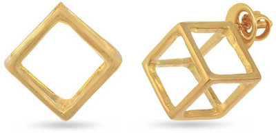 

LeCalla 3D Cube Stud Earrings Sterling Silver Stud Earring