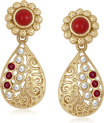 MEENAZ Antique Earrings Cubic Zirconia, Crystal Alloy Drops & Danglers