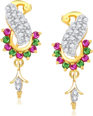 

VK Jewels Exquisite Peacock Cubic Zirconia Alloy Drop Earring