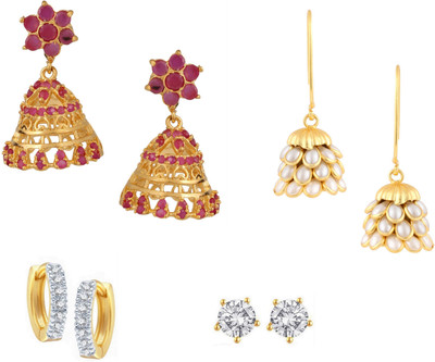 

Parinaaz Style Diva Cubic Zirconia Alloy Earring Set