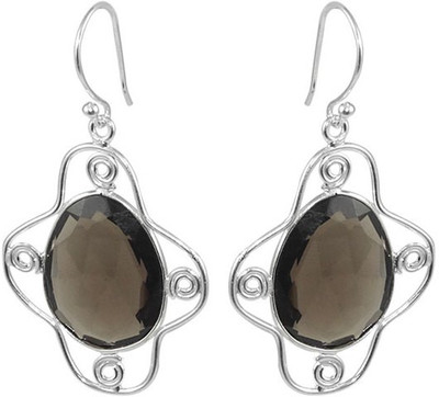 

Elotic FDNG120 Onyx Silver Dangle Earring