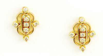 

Facetzinspire Real Diamond Sterling Silver Stud Earring