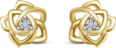 Devina Jewels IntertWined Cubic Zirconia Sterling Silver Stud Earring