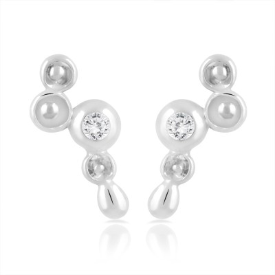 mahi Crystal Alloy, Brass Stud Earring