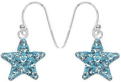 

Johareez Beautiful Crystal Sterling Silver Dangle Earring