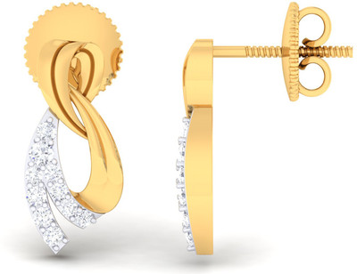 

Jisha The Taashi Yellow Gold 18kt Diamond Stud Earring