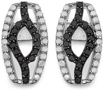 

Johareez Beautiful Diamond Sterling Silver Stud Earring