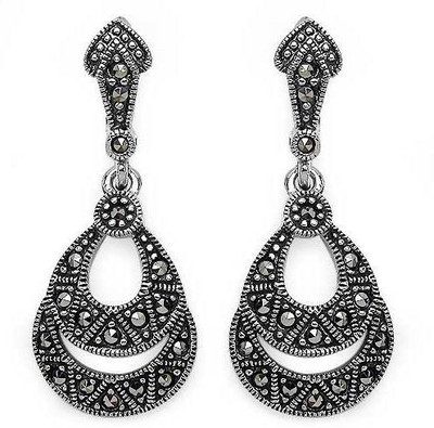 

Johareez Spring Cubic Zirconia Sterling Silver Drop Earring