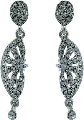 

High Trendz Stylish Silver Cubic Zirconia Alloy Drop Earring
