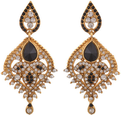 

Blacksmith Black Diva Crystal Metal Drop Earring