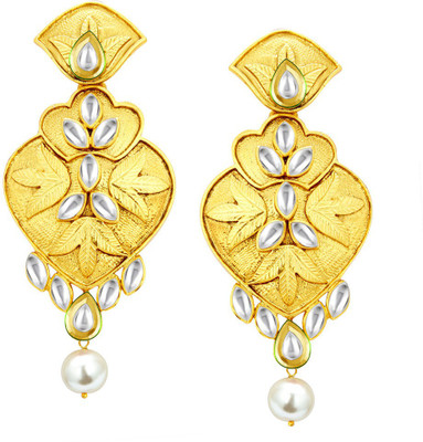 Sukkhi Exquisite Gold Plated Kundan Alloy Drop Earring