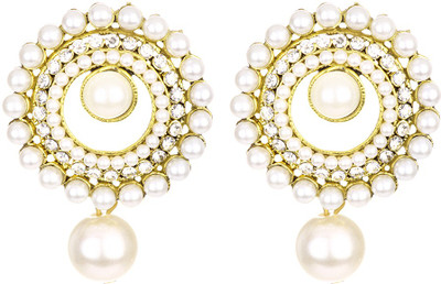 1976 Jewels Pearl Sparkle Alloy, Metal Drop Earring available at flipkart for Rs.265