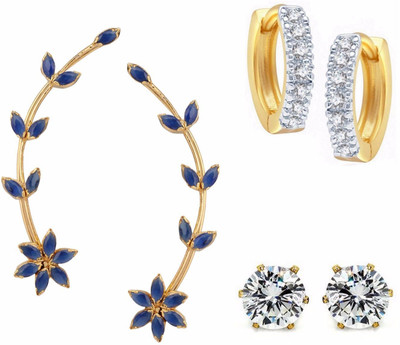 

Parinaaz Style Diva Cubic Zirconia Alloy Earring Set