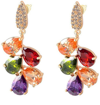 Jewels Galaxy Luxuria Sparkling Copper Drop Earring