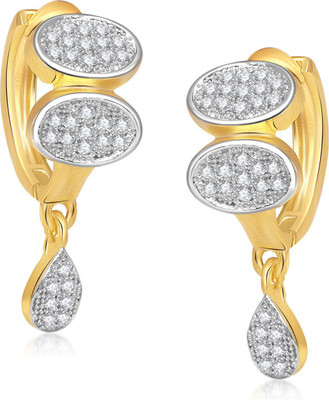 

Meenaz Fabulous Floral Cubic Zirconia Alloy Hoop Earring