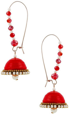 Halowishes Fancy Hancrafted Kidney Hook Jhumka Paper Hoop Earring available at flipkart for Rs.289