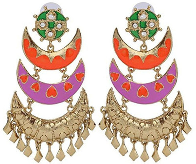 the jewelbox Dangling Chaand Designer Copper Drops & Danglers