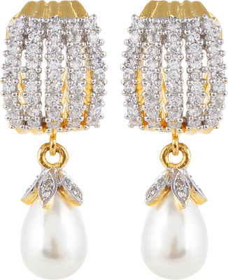 

Affinity Designer Cubic Zirconia, Pearl Alloy, Silver Drop Earring