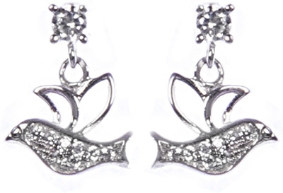 

Mistos Hanging Stone Jewelery Cubic Zirconia Sterling Silver Drop Earring