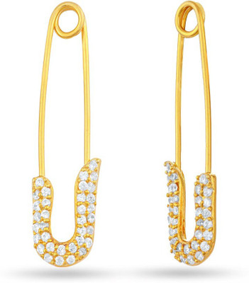 

LeCalla Pin It Up Stylish Hoop Earrings Sterling Silver Hoop Earring