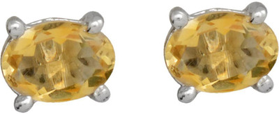

YugshaJewels Elegant YJE-1653 Citrine Sterling Silver Stud Earring