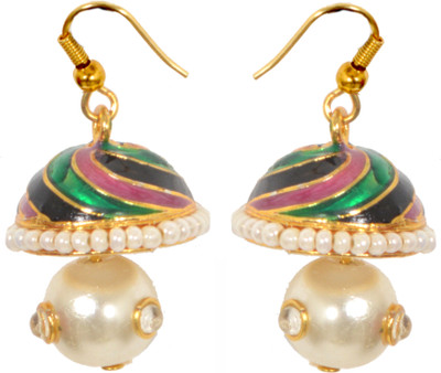 

The Trendy Trendz Traditional Rajasthani Meenakari Copper, Alloy Jhumki Earring