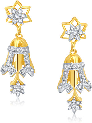 VK Jewels Cubic Zirconia Alloy Jhumki Earring at flipkart