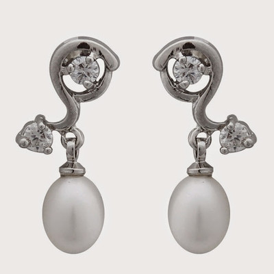 

Nisa Pearls Pearl Alloy Drop Earring